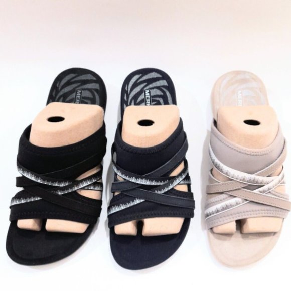 Merrell Terran 3 Cush Comfort Slide Sandal Women's size 7 Wide Width - Picture 1 of 12